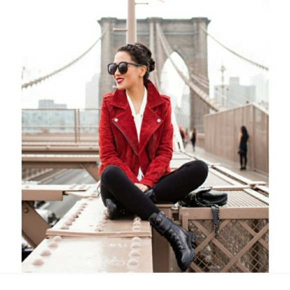 Marc Fisher Josette Belted Studded Moto Boots - Picture 5 of 5